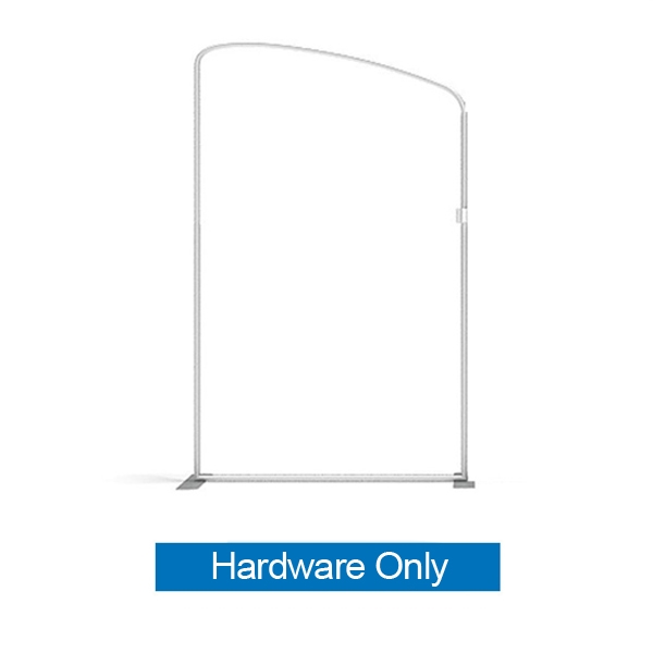 57in x 96in Panel A Waveline Media Frame | Backwall Hardware Only