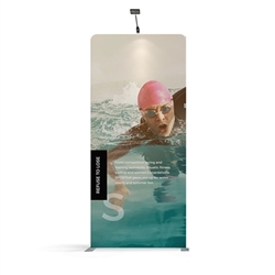 57in x 129in Panel I Waveline Media Display | Single-Sided Tension Fabric Exhibit