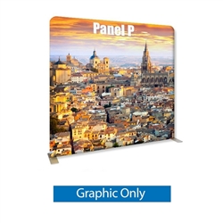 96in x 89in Panel P Waveline Media Display | Single-Sided Tension Fabric Only