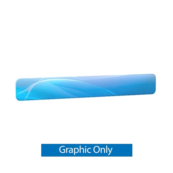 Straight Header for WaveLine Media Displays | Double-Sided Replacement Print