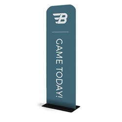 24in x 89in Waveline Tension Fabric Banner Stand | Single-Sided Print