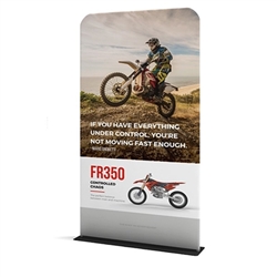 48in x 89in Waveline Tension Fabric Banner Stand | Single-Sided Print