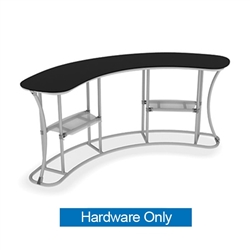 7.5ft Wide Waveline InfoDesk Trade Show Counter - Kit 03CI | Hardware Only