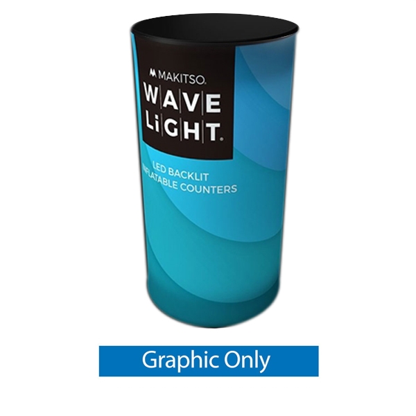3' x 5' Backlit Inflatable Wavelight Tower Display. Brighten your advertisements with an illuminated light tower display. Backlit Towers make an excellent addition to any display