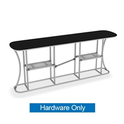 Middle Shelf for Straight Infodesk Counter.  Portable and lightweight, the counter can be assemble quickly on location.