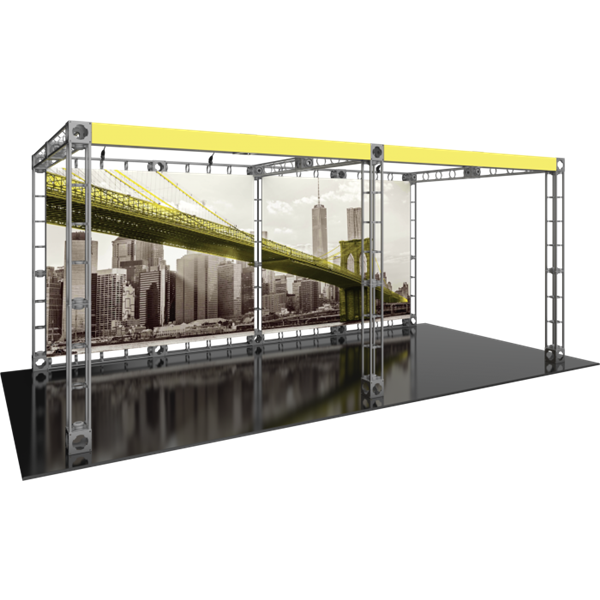 10ft x 20ft Luna-2 Orbital Express Trade Show Truss Display with Fabric Graphics is a complete truss exhibit, professionally designed to fit a 10ft ï¿½ 20ft trade show booth space. Orbital truss displays are most popular trade show displays