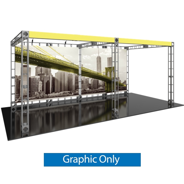 10ft x 20ft Luna-2 Orbital Express Trade Show Truss Display Replacement Fabric Graphics. Create a beautiful trade show display that's quick and easy to set up without any tools with the 10ft x 20ft Luna-2 Truss Display.