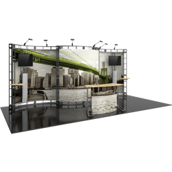 10ft x 20ft Apex Orbital Express Trade Show Truss Display with Fabric Graphics is a complete truss exhibit, professionally designed to fit a 10ft ï¿½ 20ft trade show booth space. Orbital truss displays are most popular trade show displays