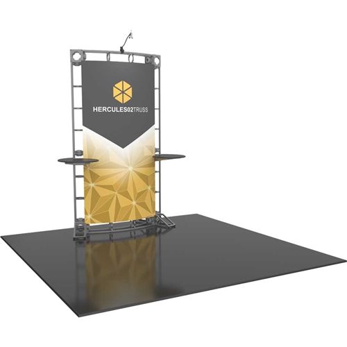 6ft Hercules 02 Orbital Express Truss Back Wall Display Kit with Fabric Graphics gives you the amazing look of a custom exhibit. Truss is the next generation in dynamic trade show structure. Orbital truss displays are most popular trade show displays