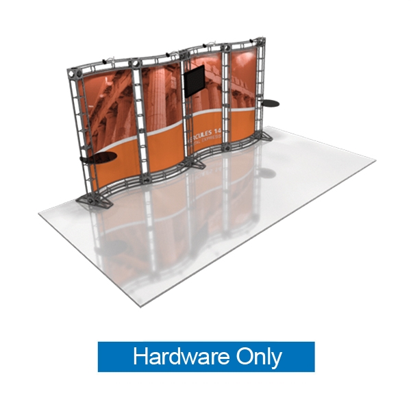 20ft Hercules 14 Orbital Express Truss Display Hardware Only is the next generation in dynamic trade show structure. Modular and portable display truss for stage systems, trade show exhibit stands, displays and backwall booths