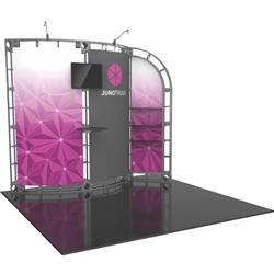 10ft x 10ft Juno Orbital Express Trade Show Truss Display with Fabric Graphics. Create a beautiful trade show display that's quick and easy to set up without any tools with the 10x10 Juno Truss Display. Truss displays are the most impactful exhibits