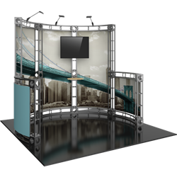 10ft x 10ft Metis Orbital Express Trade Show Truss Display Booth Hardware Only is a strong, professional, ultra-slick and stylish truss booth exhibit. Orbital Express Truss will give your next tradeshow the amazing look of a full custom exhibit.