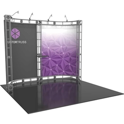 10ft x 10ft Castor Orbital Express Trade Show Truss Display with Fabric Graphics. Orbital Truss Express will give your next trade show the amazing look of a fully custom designed exhibit. Truss is the next generation in dynamic trade show displays