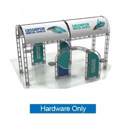 20ft x 20ft Island Cassiopeia Orbital Express Truss Display Hardware Only is the next generation in trade show exhibits. Cassiopeia Orbital Express Truss Kit is a premium trade show display is designed to be used in a 20ft x 20ft exhibit space