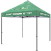 Outdoor 10ft x 10ft  Zoom Tents offer heavy duty commercial-grade popup frames designed for professional use. Canopies can customized with full color printing to display your company branding. Showcase your business name with our outdoor event tent