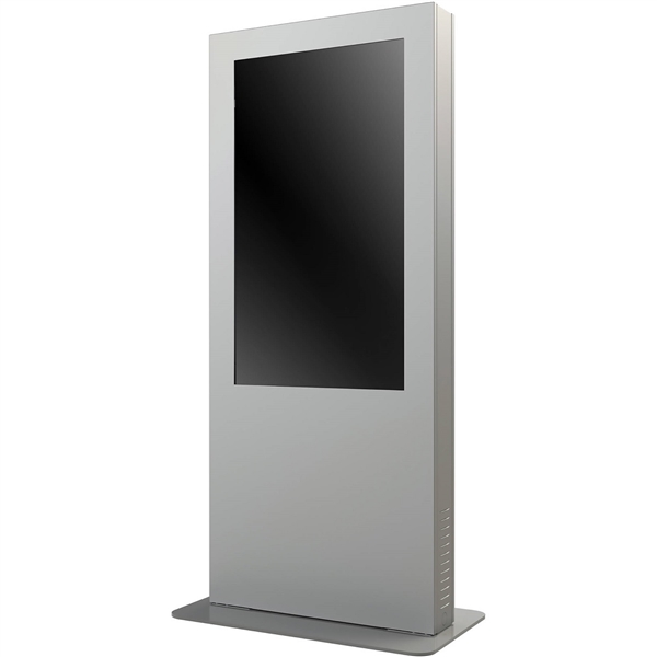 49" fully customizable digital signage kiosk by Peerless.  Create a custom digital kiosk by choosing this elegant enclosure, a commercial grade monitor of your choice and any media player or computer that suits your needs. This flexibility also ensures th