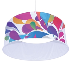 6ft x 2.5ft Round Tex Fabric Hanging Banner (Double-Sided Kit)