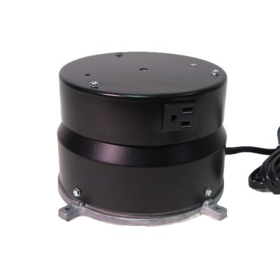 This display turntable ships in one day and is ready to use out of the box.  Comes standard with rotating 8 amp outlet, clockwise rotation at 2 RPM and 100 lb Capacity.  Get your display noticed with motion!