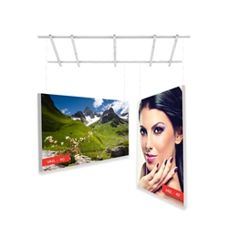 2ft x 2ft Vail 40D Non-Backlit Single-Sided Graphic Package. Vail-120DB Fabric Frame can be use in Retail Stores, Malls, Kiosks, Restaurants, Art Galleries, Grand Openings, Trade Shows, Offices, Showrooms.
