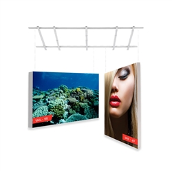 2ft x 2ft Vail 60D Non-Backlit Single-Sided Graphic Package. Vail-120DB Fabric Frame can be use in Retail Stores, Malls, Kiosks, Restaurants, Art Galleries, Grand Openings, Trade Shows, Offices, Showrooms.