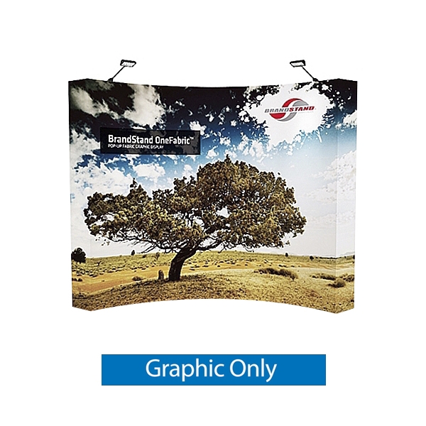 10ft x 8ft OneFabric Curved Eco-Friendly Pop-up Display (Graphic Only)