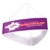 10ft x 42in Blimp Curved Trio Hanging Banner with Single-Sided Fabric Print | Trade Show Booth Ceiling Hanging Sign