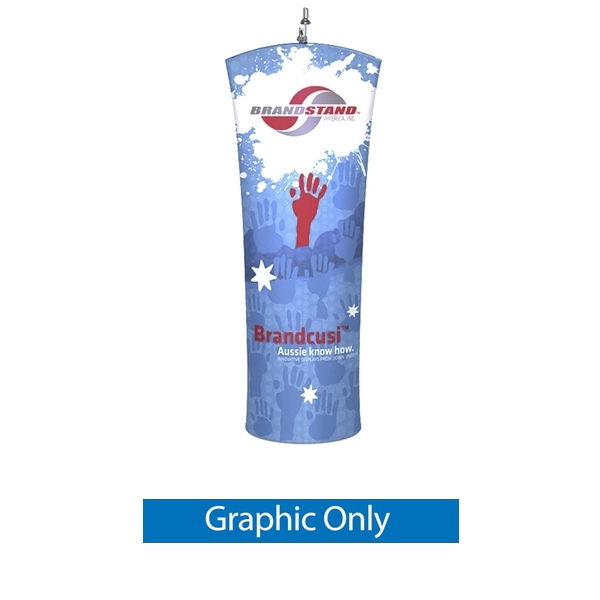 33.5in x 79in Brandcusi Curved 3D Banner Stand (Graphic Only)