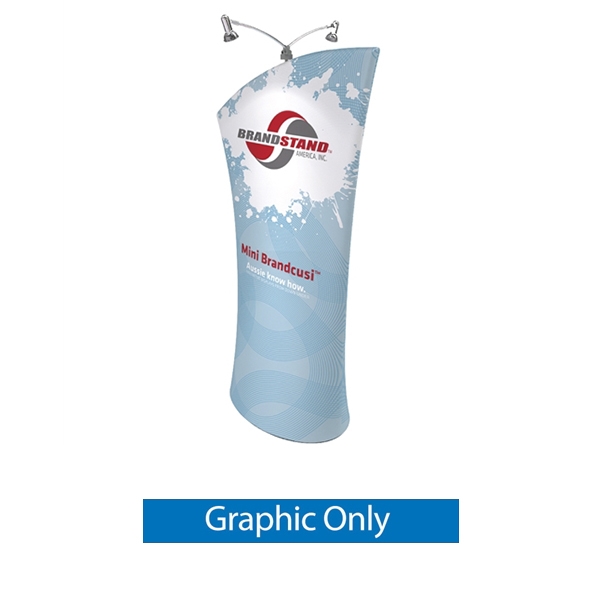 33in x 60in Brandcusi Mini Angled 3D Banner Stand (Graphic Only)