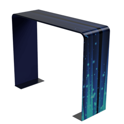 10ft x 8ft x 2ft Square Double-Sided Arch Display (Graphic & Hardware) give you the ability to turn your show space into a captivating exhibit! Easily create and define a stunning entryway, focal point or stage set at your next tradeshow or event