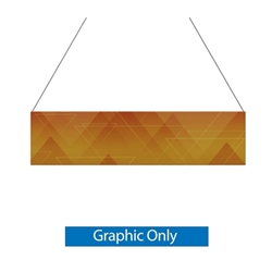 12ft x 3ft Double-Sided Flat Hanging Sign (Graphic Only) is a must have at your next trade show. This ceiling banner is printed on quality fabric. Available shapes hanging sign are round, flat, square, curved square, tapered square and triangle