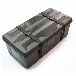 The CA600 molded shipping case features a durable design, strong fabric straps and recessed wheels for ease of transport. Its ideal for transporting trade show displays, exhibits, banners and more. The CA600 case can be converted to a to a counter by addi