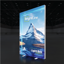 60in x 96in BrightLine Angled Light Box Wall Kit A | Single-Sided