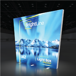 10ft x 8ft BrightLine Angled Light Box Wall Kit A2 | Single-Sided