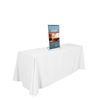 8in x 16in Deluxe Mini Retractor TableTop Banner Stand Kit a tabletop display solution that will not tip over. Tabletop banner stands are highly portable for marketing on the go, also great for counter marketing.