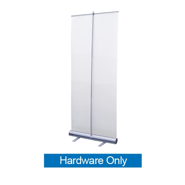 33.5in Economy Retractor Banner Stand Hardware Only Black the most economical retractor on the market. Its lighter duty mechanism makes it appropriate for temporary displays or for advertising seasonal specials.