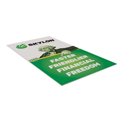 24" x 42" Base-X Single-Sided Sign Graphic Only. This signpost's space-saving base folds out to an X shape for a sleek look that draws attention to the signboard.