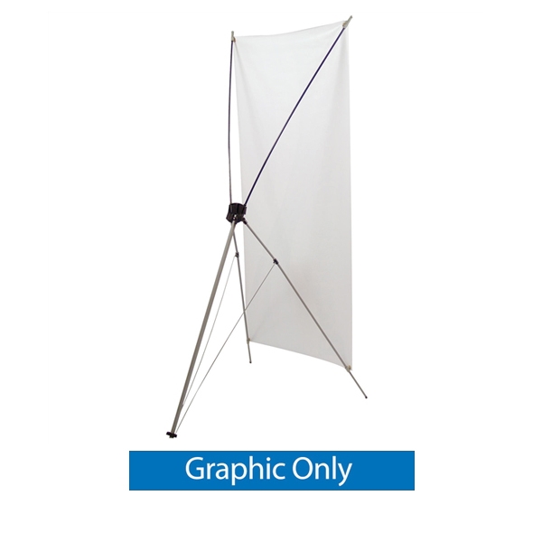Replacement Graphic 32in x 72in. Tripod Banner Display allows your customers to quickly set up their graphics. Banner displays provide a heavy duty, economical solution for your graphic display needs. Display your banner with our attractive stand