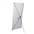 23.5in x 60in Tri-X3 Banner Display Kit with Banner allows your customers to quickly set up their graphics. Budget Spring-Back Banner Stand allows for an upscale wood look for a lower cost.  Simply unfold the Tri-X display and attach a grommeted graphic