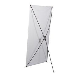 Tri-X1 Banner Display Hardware Only allows your customers to quickly set up their graphics. Simply unfold the Tri-X display and attach a grommeted graphic. Allows for an upscale wood look for a lower cost.