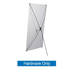 Tri-X2 Banner Display Hardware Only allows your customers to quickly set up their graphics. Simply unfold the Tri-X display and attach a grommeted graphic. Allows for an upscale wood look for a lower cost.