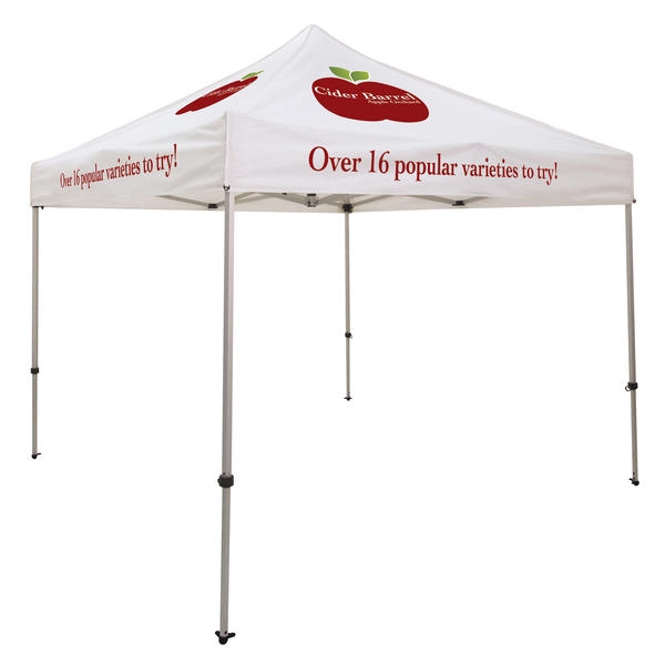 Ultimate Aluminum 10' x 10' Event Tent Kit (Full-Color Imprint, 8 Locations)