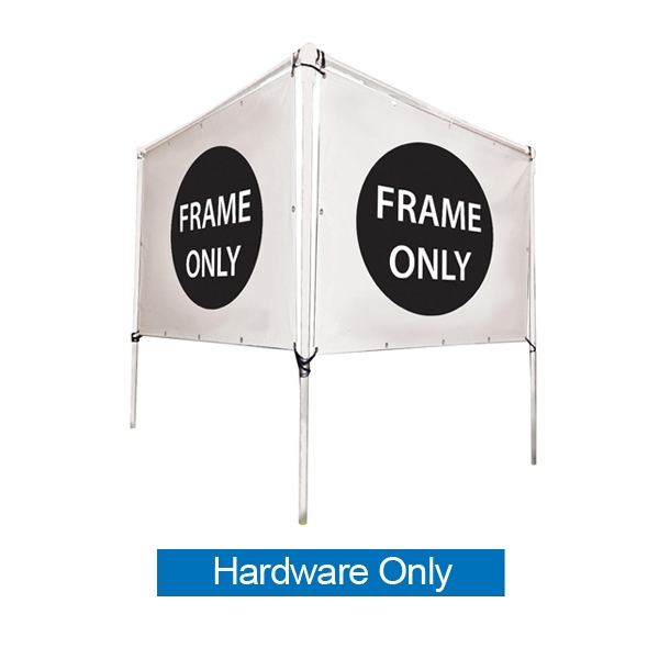 Get your outdoor message noticed! For maximum impact and visibility, In-Ground V-Shape Banner Frame Hardware Only 5ft h x 8ft w are an excellent way to display banners. All pieces of the lightweight all-steel frame snap together for easy assembly.