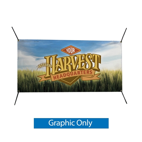 6W x 3H In-Ground Banner Post Replacement Banner. A quick and easy solution for installing in-ground banners. The fiberglass-composit posts are 75 percent lighter and 5 times stronger than steel. Just drive the posts into the ground.
