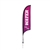 Outdoor promotional sail flags get your message noticed!  Custom printed 7ft Premium Razor marketing flags are perfect for events, trade shows, expos, fairs and in front of retail locations.