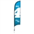 Outdoor promotional sail flags get your message noticed!  Custom printed 13ft Premium Razor marketing flags are perfect for events, trade shows, expos, fairs and in front of retail locations.
