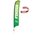 Outdoor promotional sail flags get your message noticed!  Custom printed 17ft Premium Razor marketing flags are perfect for events, trade shows, expos, fairs and in front of retail locations.