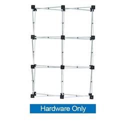 Micro GeoMetrix 6-Quad Vertical Table Top Frame. Portable tabletop tension fabric display and exhibit system. Portable trade show displays and tabletop exhibits. Micro GeoMetrix 2ft x 3ft Fabric Table Top.