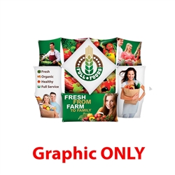 Excitement of our best selling 4ft GeoMetrix pop up display in the perfect tabletop size. A big impact small enough to travel anywhere. Interchangeable, dye-sublimated fabric banners create an unlimited number of looks with one tabletop display.