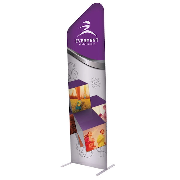 2ft x 7ft EuroFit Incline Kit. These double-sided displays weigh 75% less than standard pop-up displays.