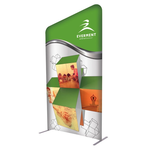 4ft x 7ft EuroFit Incline Kit. These double-sided displays weigh 75% less than standard pop-up displays.